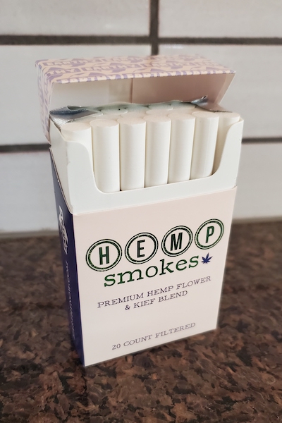 earthy hemp smokes packaging